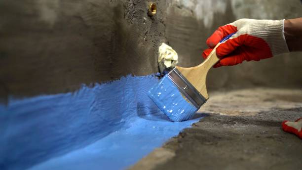 Commercial Waterproofing project at a Goshen, OH business property by SJ Waterproofing Pros